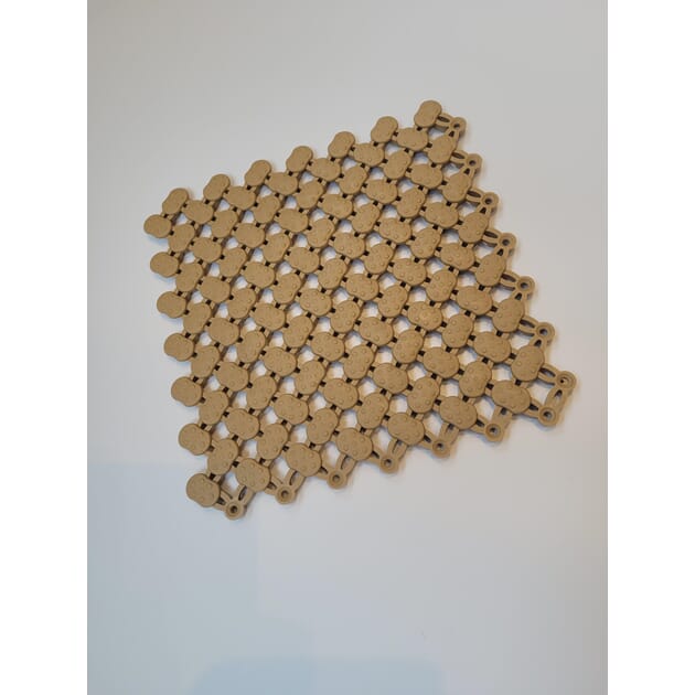 Gulvmatte 200x200 mm Beige