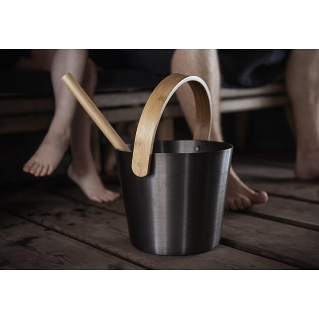 Bøtte m/Håndtak Brunsvart