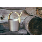 Badstubøtte aluminium m/Håndtak Champagne