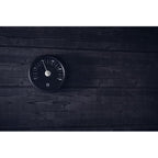 Badstutermometer Rund Svart