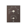 Badstutermometer og hygrometer brun/svart