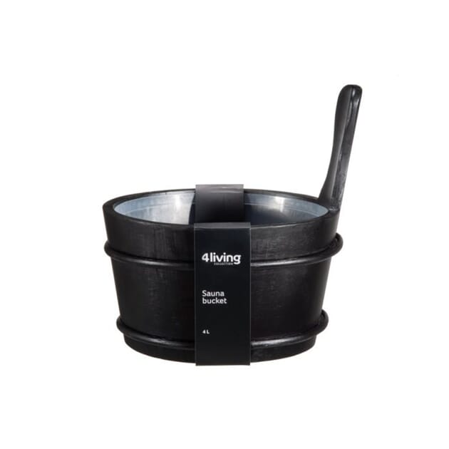 Bøtte sort 4L