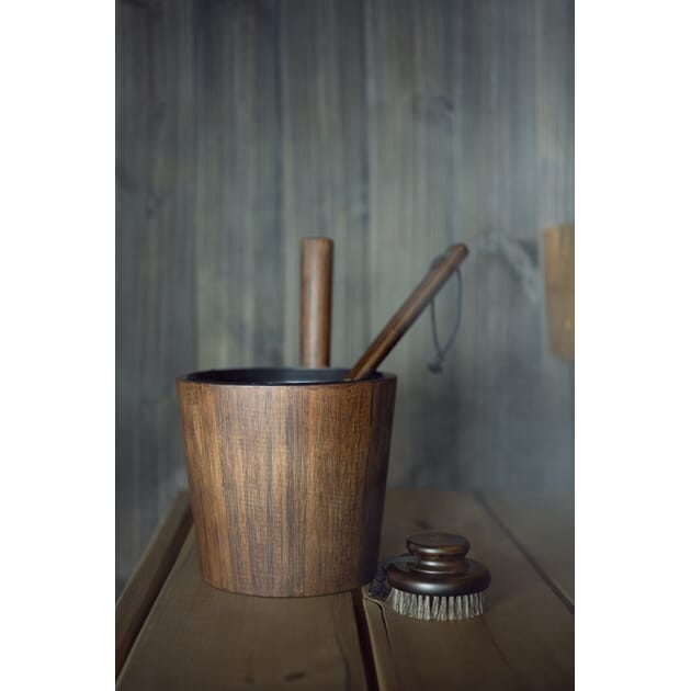 Badstubøtte Bamboo mørk