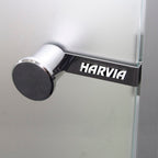 Badstudør Harvia - herdet glass, røkgrå 7x19