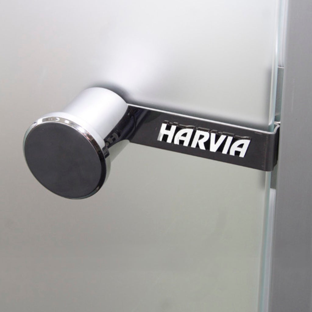 Badstudør Harvia - frostet glass, satin