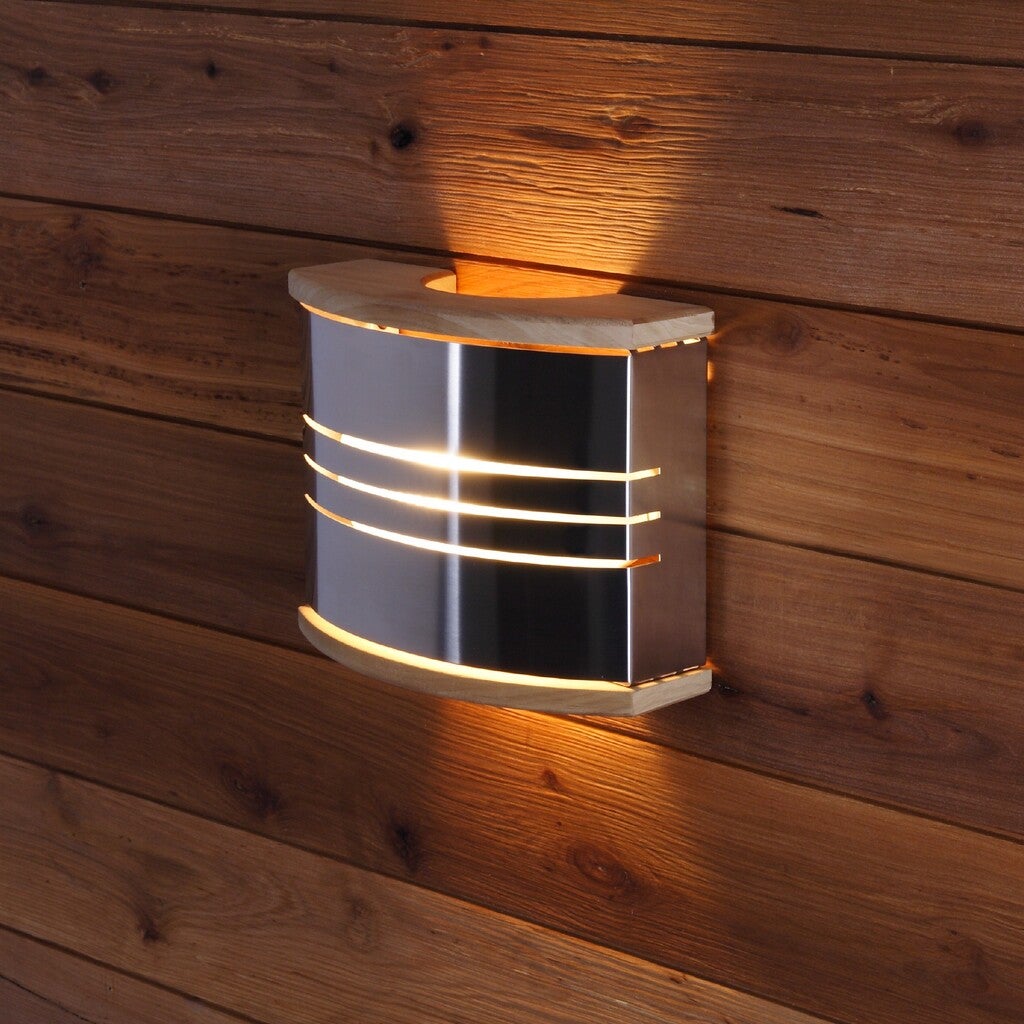 Badstulampe stål