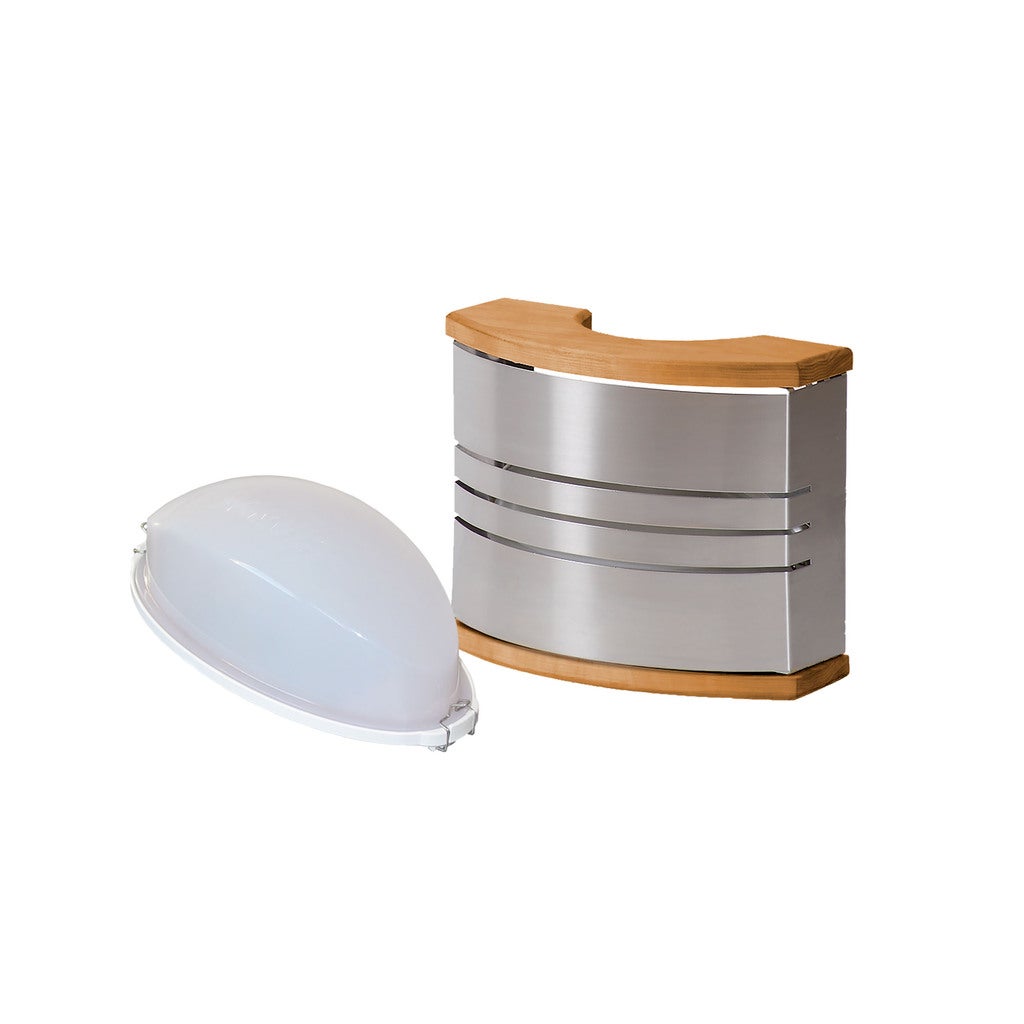 Badstulampe stål
