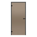 Badstudør 7x19 Harvia Black Line - varm bronse