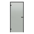 Badstudør Harvia Black Line frostet glass, satin