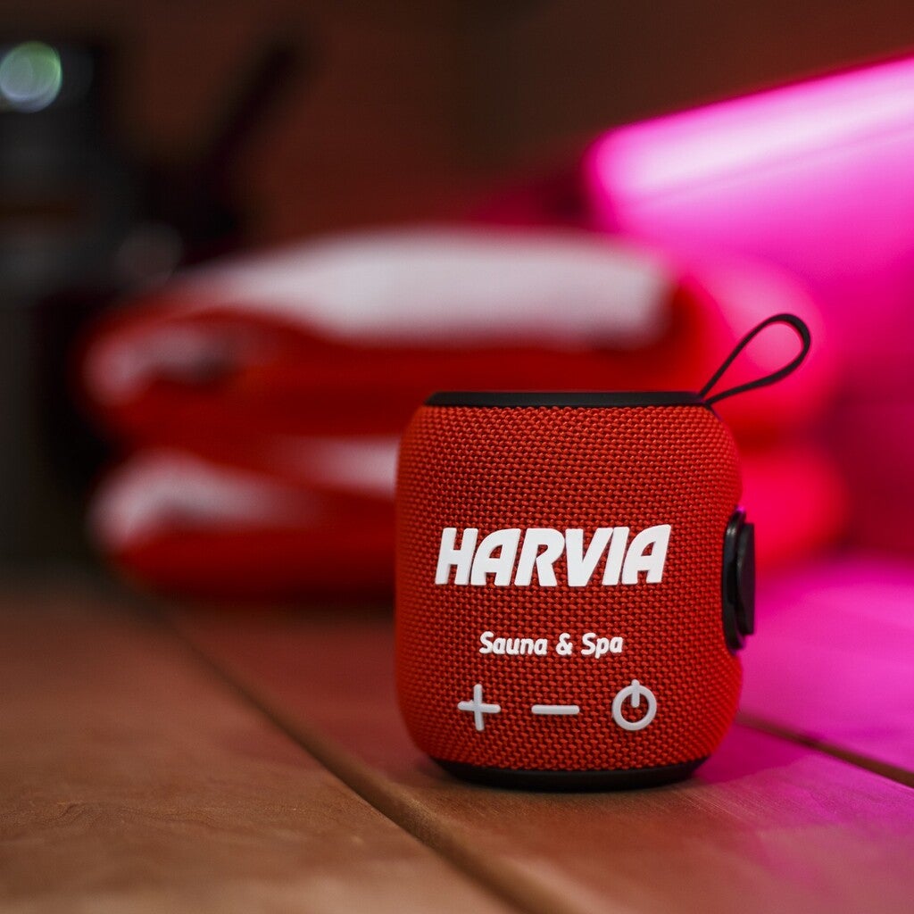 Badstuhøyttaler Harvia rød