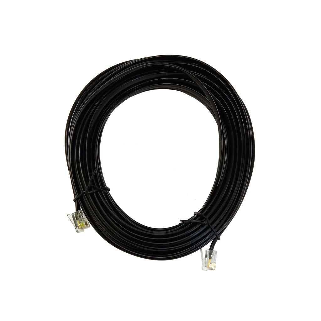 Datakabel 10 m RJ10 black