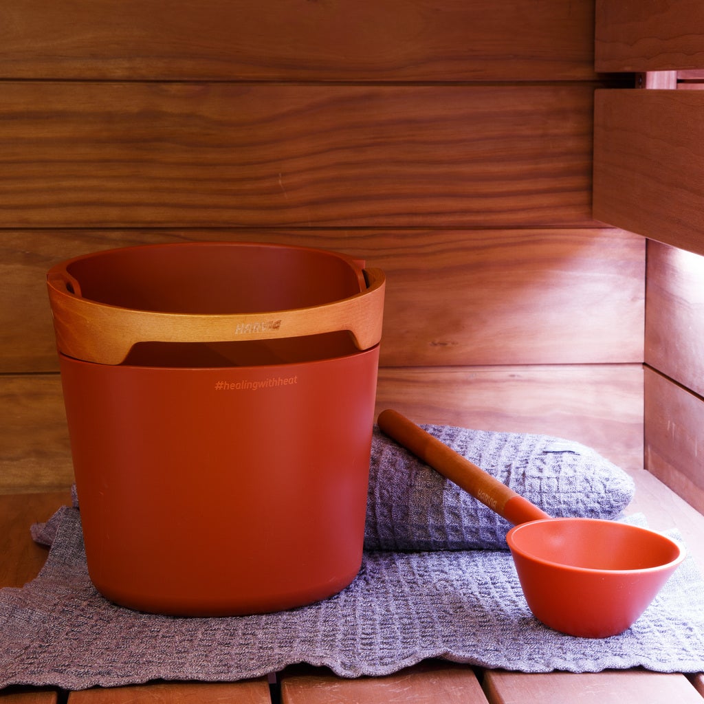 Badstusett Helmi Rød - Terracotta