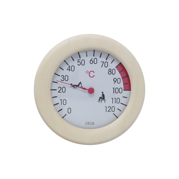 Badstutermometer rund 155mm