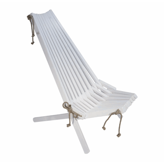 Ecofurn Ecochair hvitoljet, furu