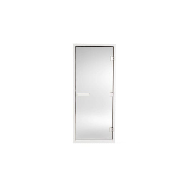 Steamdør 60G Klarglass White