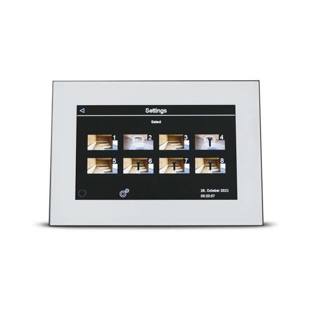 Eos EmoTouch 3 Hammam hvitt styrepanel