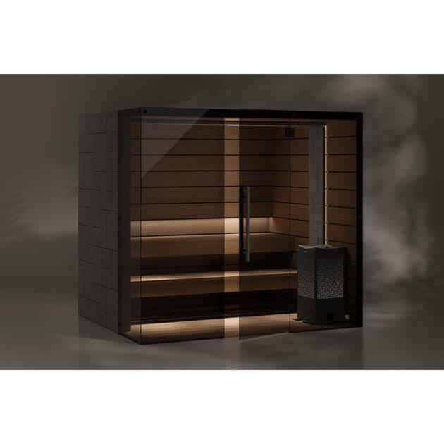 Badsturom Reflection 200x200 WIDE Hjørne venstre. Thermo Osp