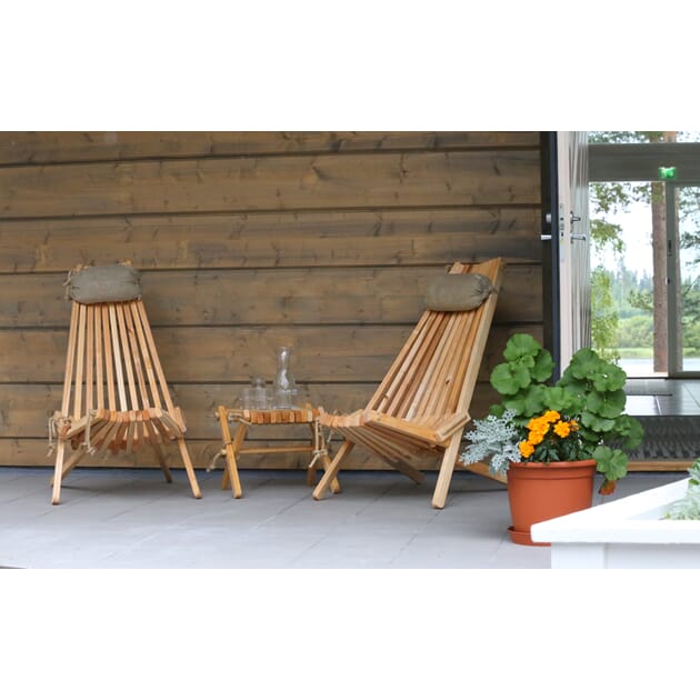 Ecofurn Ecochair hvitoljet, furu