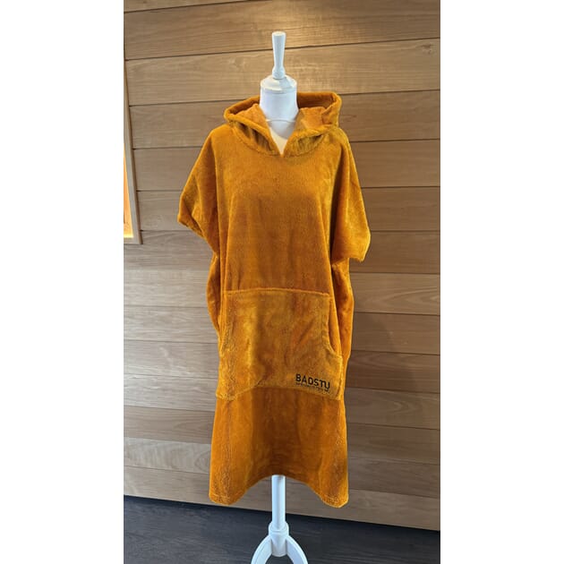 Badstu Poncho orange velur Large/XL