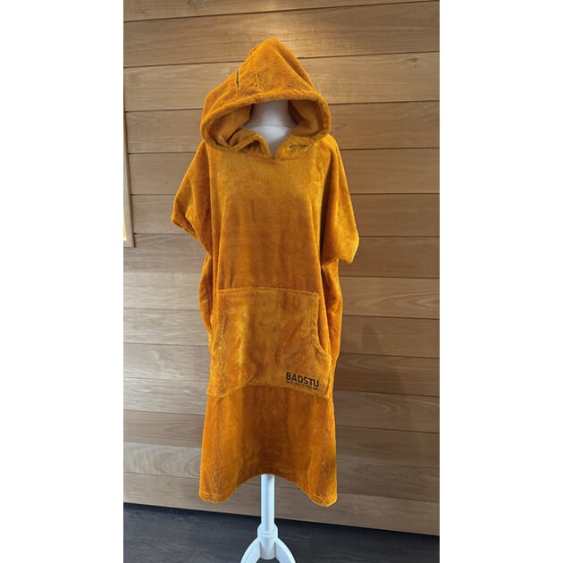 Badstu Poncho orange velur Large/XL