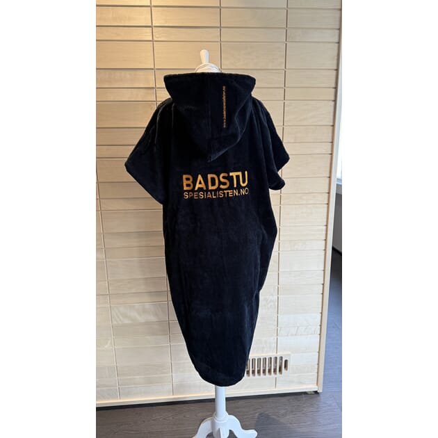 Badstu Poncho svart velur small/Medium