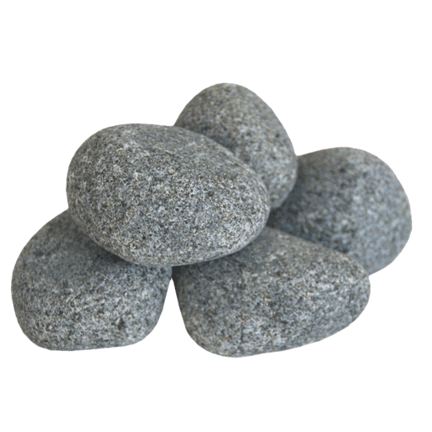 Sauna stones rounded 15 kg, Ø 3-5  cm
