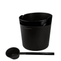 Helmi pail and ladle black