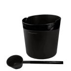 Helmi pail and ladle black
