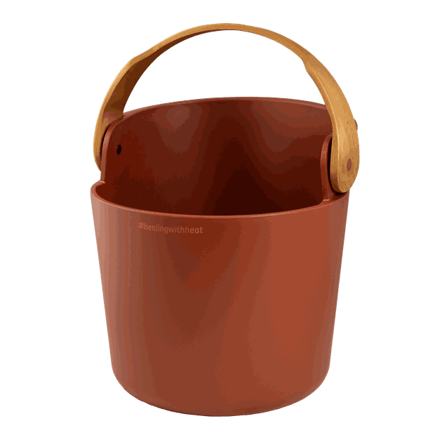 Helmi pail and ladle Terracotta
