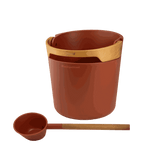 Helmi pail and ladle Terracotta