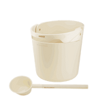 Helmi pail and ladle Ivory