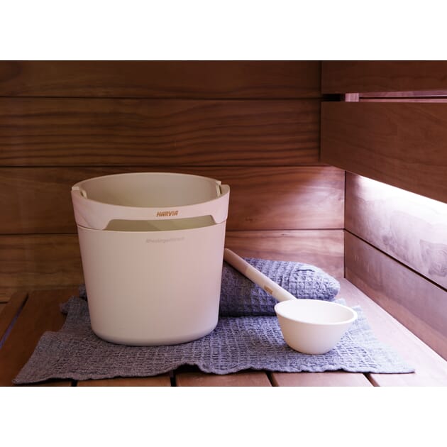 Helmi pail and ladle Ivory