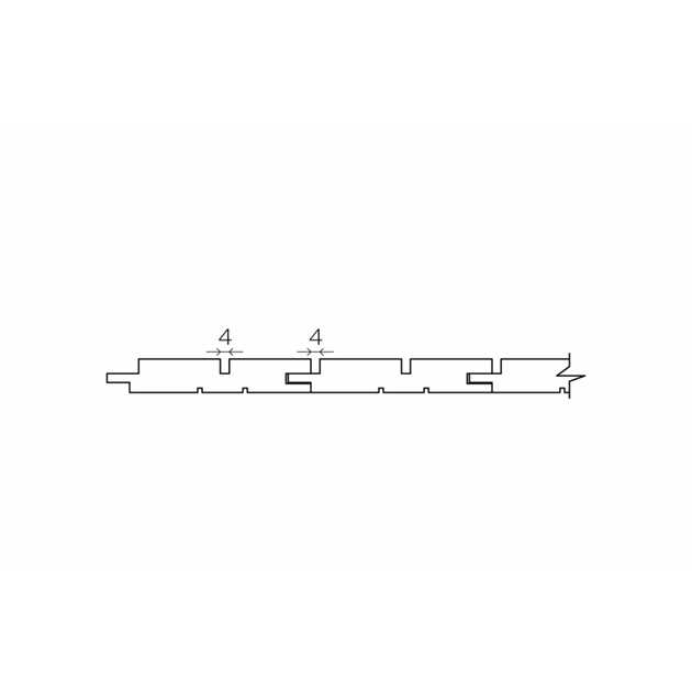 Badstupanel 15x90 STSVAL Thermo Osp pk à 6 Stk 1800mm
