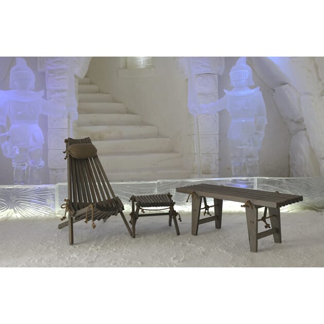 Ecofurn Ecochair hvitoljet, furu