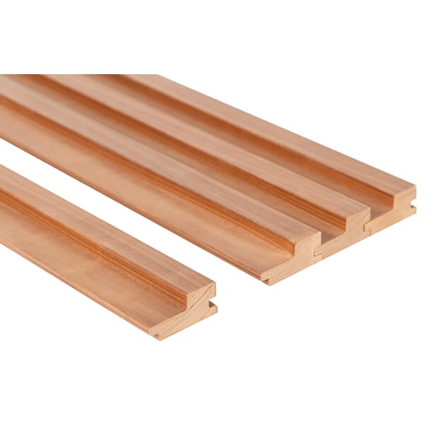Badstupanel 27x64 Step Thermo Osp pk à 4 stk 2100mm