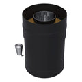 stål pipe damper, Svart