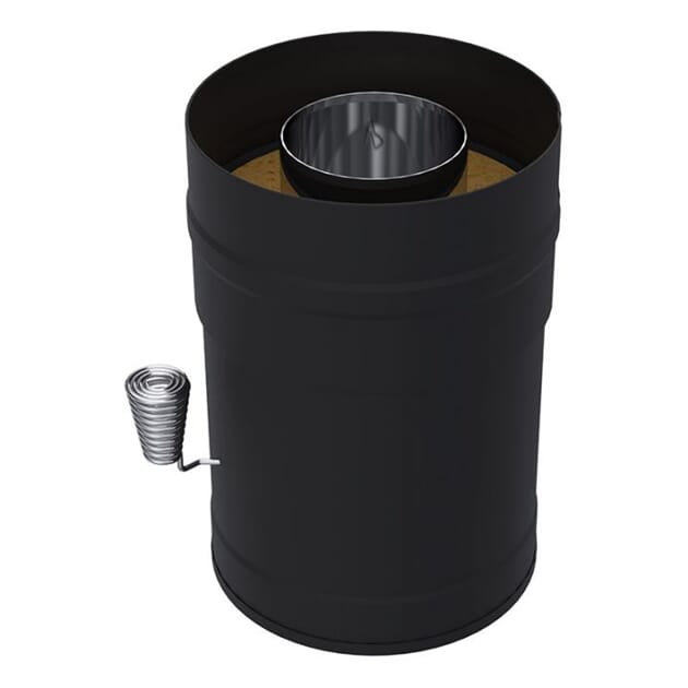 stål pipe damper, Svart